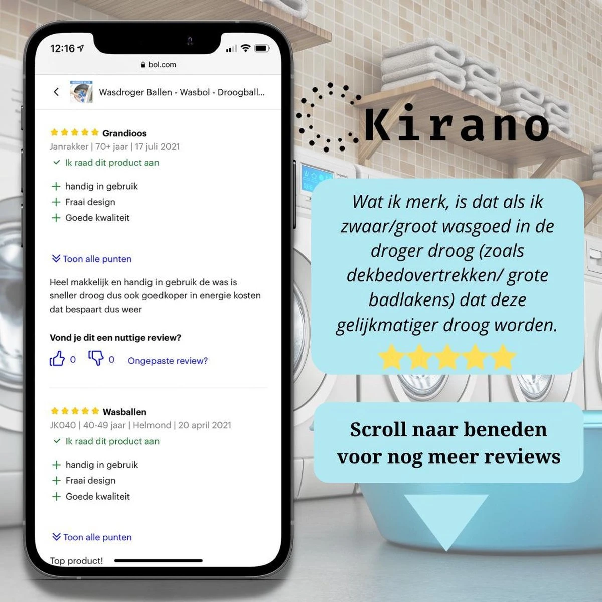 Wasdroger Ballen - Wasbol - Droogballen - Wasbal - Wasballen - Drogerballen - Wasballen Voor Wasmachine - 4 Stuks 7 Wasdroger Ballen - Wasbol - Droogballen - Wasbal - Wasballen - Drogerballen - Wasballen Voor Wasmachine - 4 Stuks - Afbeelding 7