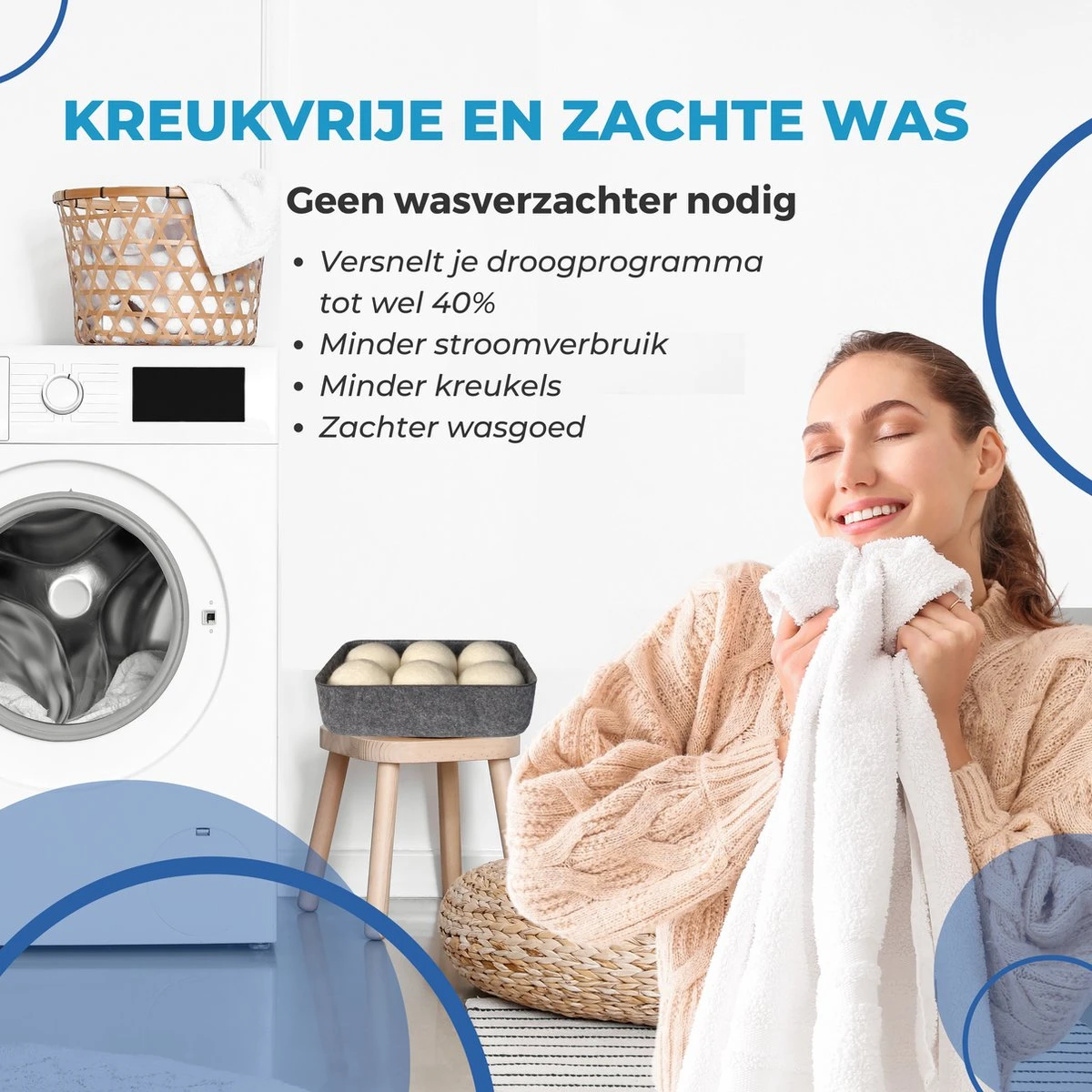 ANATURES Wollen XL Drogerballen 6 Stuks In Opbergmand – Herbruikbare Droogballen Wasdroger – Nieuw Zeelands RWS Schaapswol - Wasdrogerballen Duurzaam – Natuurlijke Wasverzachter 9 ANATURES Wollen XL Drogerballen 6 Stuks In Opbergmand – Herbruikbare Droogballen Wasdroger – Nieuw Zeelands RWS Schaapswol - Wasdrogerballen Duurzaam – Natuurlijke Wasverzachter - Afbeelding 9