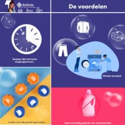 Salivio Laundryballs - 8x Wasbol Set - Huisdieren Haar Verwijderen - Wasbollen - Drogerballen - Energiebesparend - Wasverzachter - Milieuvriendelijk Wassen -Winkel Voor Schoonmaakartikelen 1200x1200 622