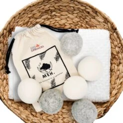 Goodlifehacks Originele XL 6 Stuks Drogerballen - Wasbollen - Wasverzachter - Zero Waste Dryerballs - Duurzaam - Herbruikbare Droogballen - Wit & Grijs - Energie Besparen -Winkel Voor Schoonmaakartikelen 1200x1200 647