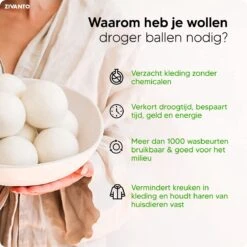 Drogerballen - Droogballen Voor Wasdrogers - Wasdrogerballen, Wasbollen & Wasballen - 100% Diervriendelijk, Duurzaam & Herbruikbaar - Duurzaam Cadeau - Energie Besparen - RWS Wol & Zero Waste - 6 Stuks Van Zivanto 11 Drogerballen - Droogballen Voor Wasdrogers - Wasdrogerballen, Wasbollen & Wasballen - 100% Diervriendelijk, Duurzaam & Herbruikbaar - Duurzaam Cadeau - Energie Besparen - RWS Wol & Zero Waste - 6 Stuks Van Zivanto -Winkel Voor Schoonmaakartikelen 1200x1200 668