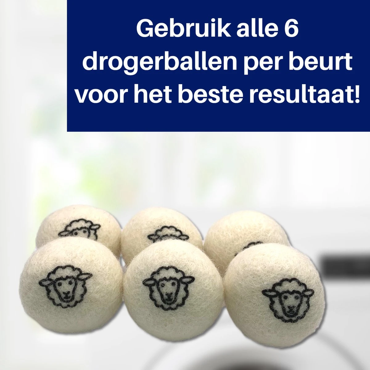 Waspakket - 6 Drogerballen - 2 Wasbollen - Maatschepje - Wasdoekje - Doseerbol - Wasbol - Doseerbollen 4 Waspakket - 6 Drogerballen - 2 Wasbollen - Maatschepje - Wasdoekje - Doseerbol - Wasbol - Doseerbollen - Afbeelding 4