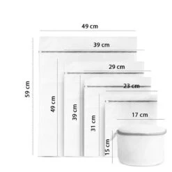 ForDig Wasnet Waszakjes (5 Stuks) Voor Lingerie En Fijne Was - Geschikt Voor Wasmachine - Met Rits - Wit -Winkel Voor Schoonmaakartikelen 1200x1200 711