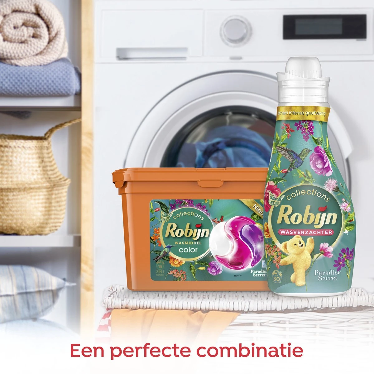 Robijn Paradise Secret 3 In 1 Wascapsules - 4 X 15 Wasbeurten - Voordeelverpakking 6 Robijn Paradise Secret 3 In 1 Wascapsules - 4 X 15 Wasbeurten - Voordeelverpakking - Afbeelding 6