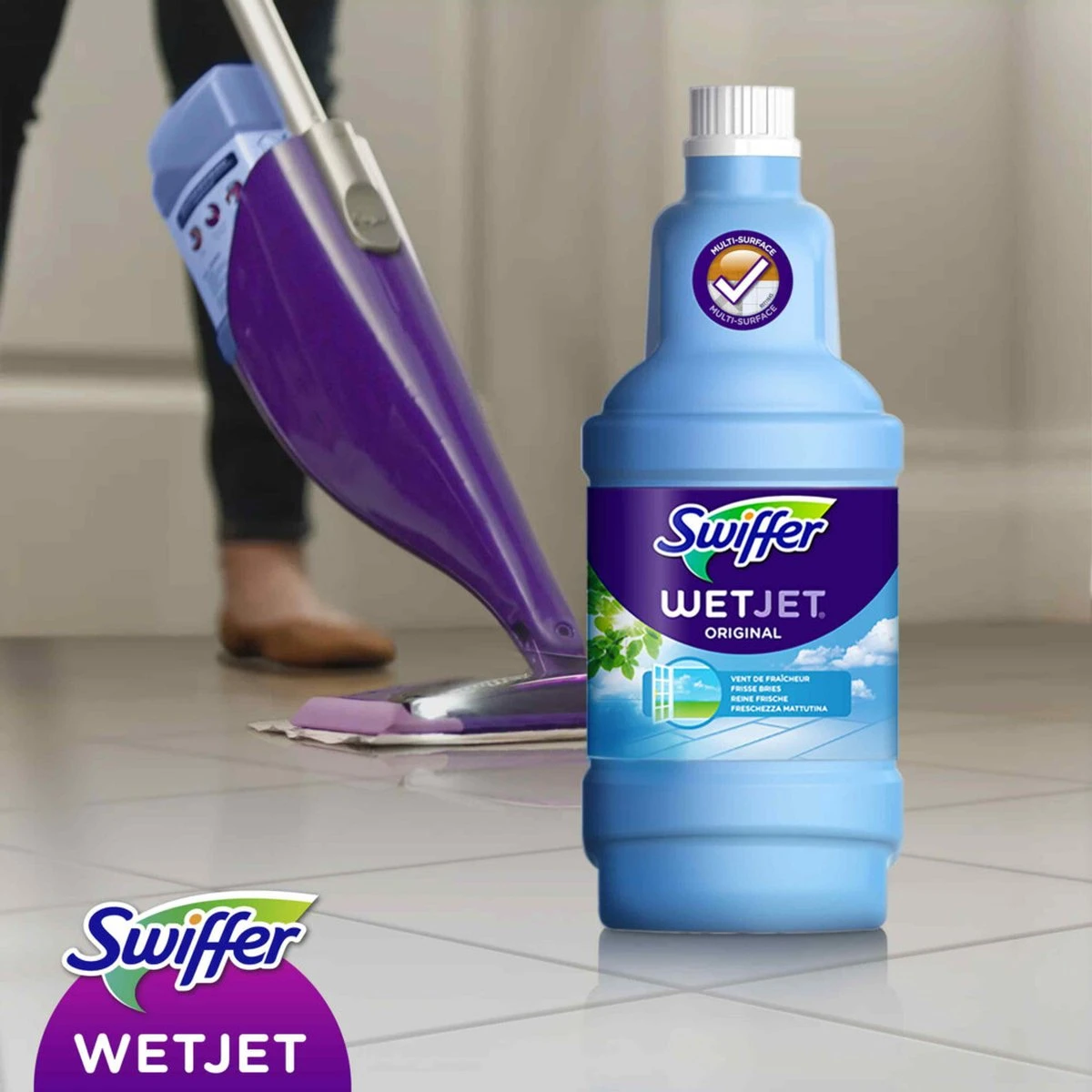 Swiffer WetJet Alles-In-Een Dweilsysteem Reinigingsmiddel - 1.25 Liter 3 Swiffer WetJet Alles-In-Een Dweilsysteem Reinigingsmiddel - 1.25 Liter - Afbeelding 3