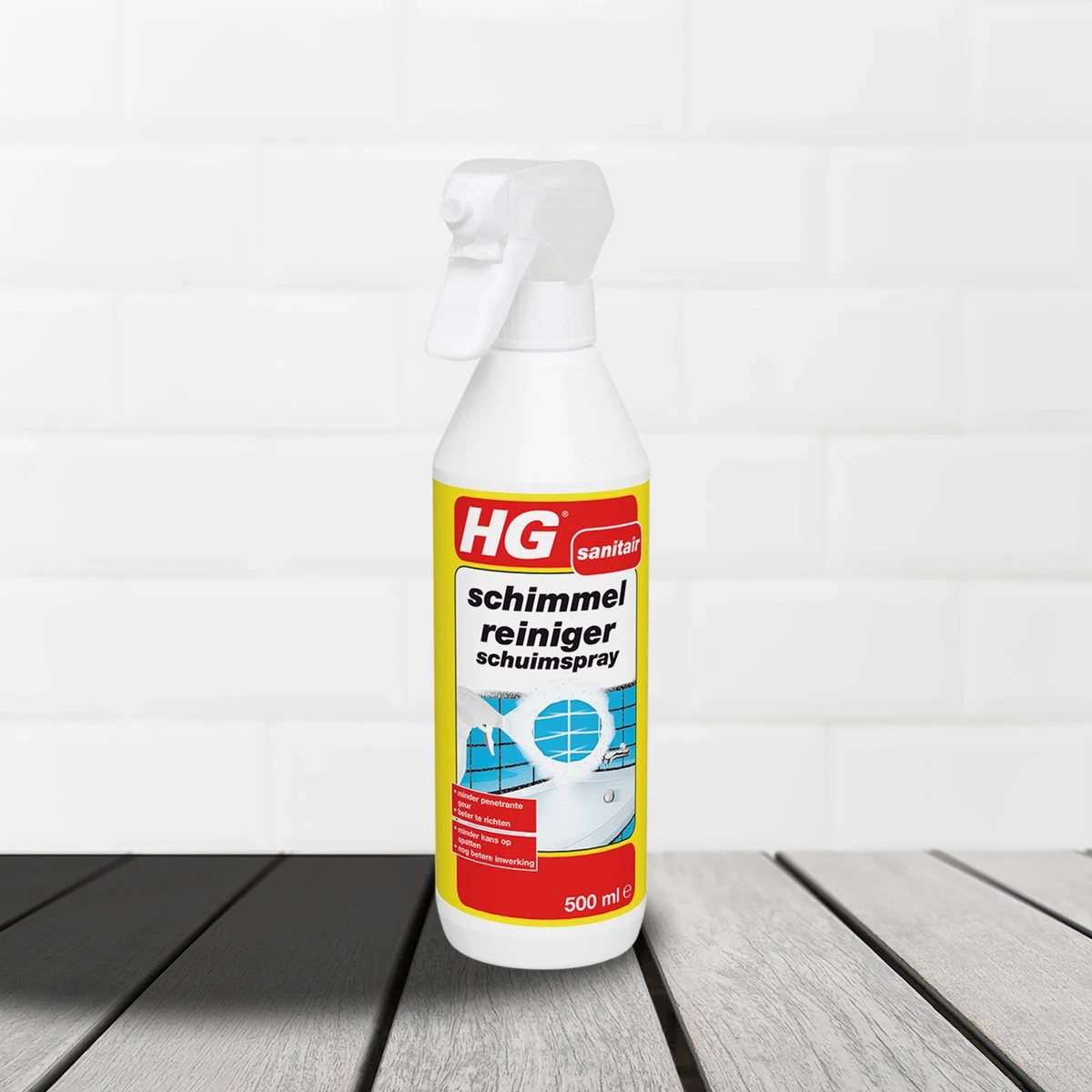 HG Schimmelreiniger Schuimspray - 500ml - De NR 1 Schimmelverwijderaar - Vernietigt De Hardnekkigste Schimmel - Optimale Hechting - Snel Resultaat 4 HG Schimmelreiniger Schuimspray - 500ml - De NR 1 Schimmelverwijderaar - Vernietigt De Hardnekkigste Schimmel - Optimale Hechting - Snel Resultaat - Afbeelding 4