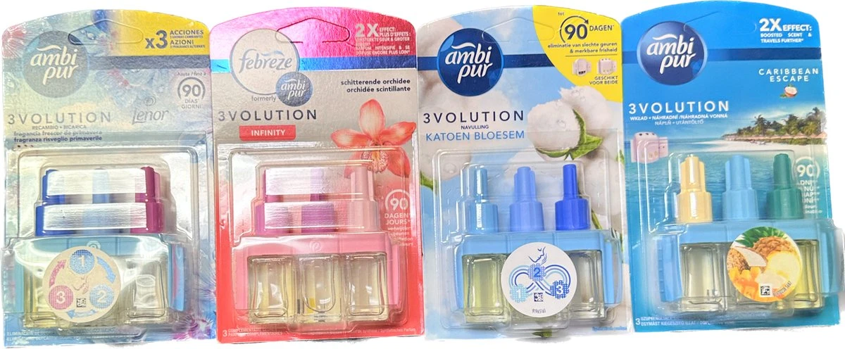 Ambi Pur 3Volution Navullingen Mix Pakket 1 Ambi Pur 3Volution Navullingen Mix Pakket