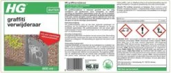 HG Graffitiverwijderaar - 600ml - Krachtig En Veilig - Biologisch Afbreekbaar -Winkel Voor Schoonmaakartikelen 1200x513