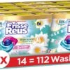 Frisse Reus Power Caps Lotus Amandel Wascapsules - Wasmiddel Capsules - Voordeelverpakking - 8 X 14 Wasbeurten