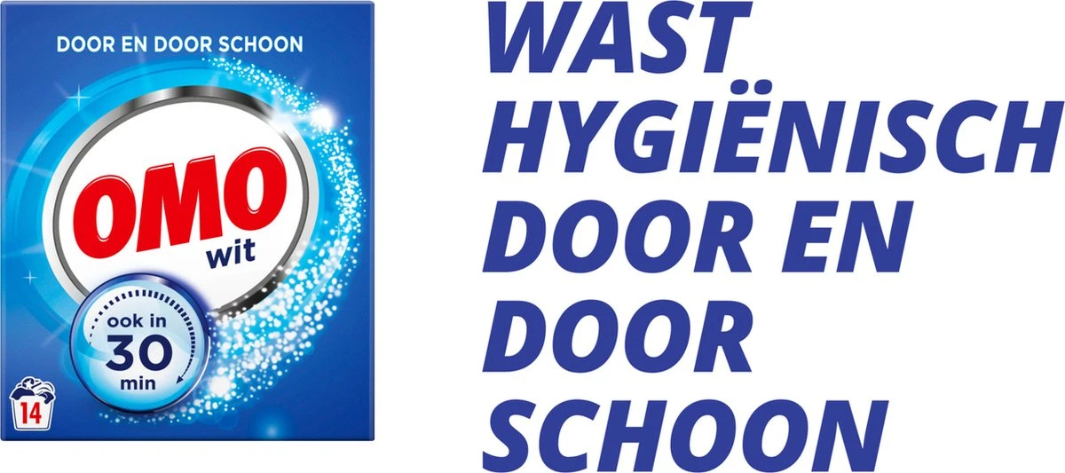 Omo Wit Waspoeder - 6 X 14 Wasbeurten - Voordeelverpakking 5 Omo Wit Waspoeder - 6 X 14 Wasbeurten - Voordeelverpakking - Afbeelding 5