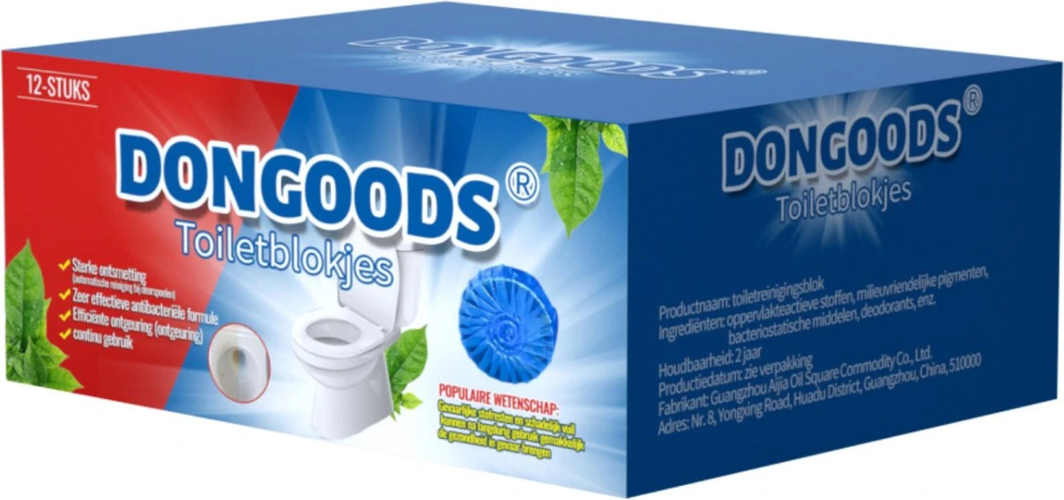 DONGOODS® Toiletblokjes Voor Inbouwreservoirs – WC-blokjes – Toiletblokken In Een Voordeelverpakking – 12 Stuks 1 DONGOODS® Toiletblokjes Voor Inbouwreservoirs – WC-blokjes – Toiletblokken In Een Voordeelverpakking – 12 Stuks