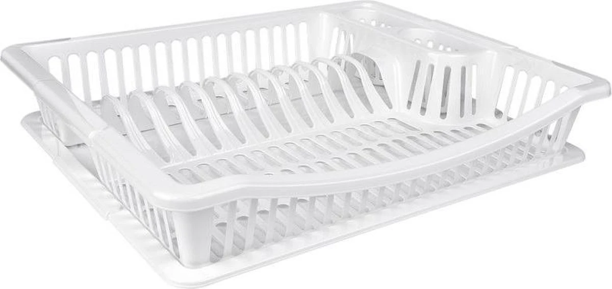 Merkloos Wit Kunststof Afdruiprek Met Lekbak 36 Cm - Huishoudelijke Artikelen - Afwasrekken 1 Merkloos Wit Kunststof Afdruiprek Met Lekbak 36 Cm - Huishoudelijke Artikelen - Afwasrekken