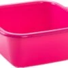 Kunststof Teiltje/afwasbak Vierkant 10 Liter Roze - Afmetingen 36 X 34 X 15 Cm - Huishouden