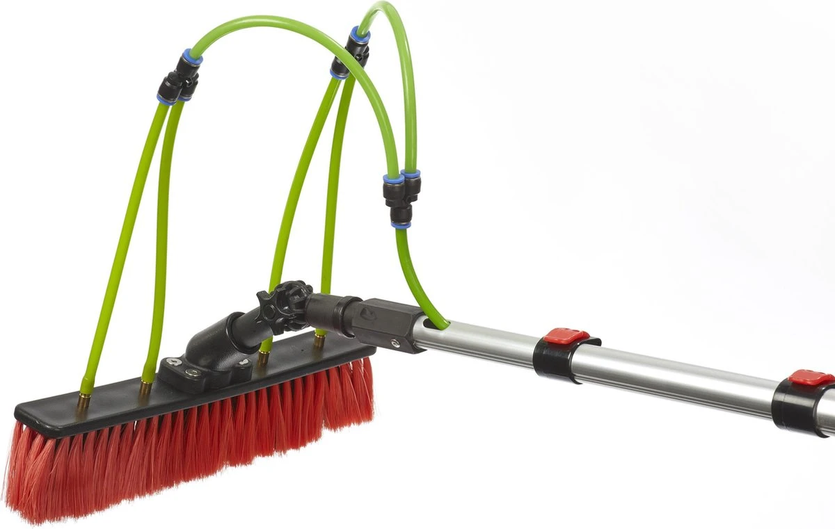 Aqua2Go Telescoopsteel 10,6 Meter - Lichtgewicht Aluminium - 40 Cm. Borstel - Ramen Wassen - Zonnepanelen 2 Aqua2Go Telescoopsteel 10,6 Meter - Lichtgewicht Aluminium - 40 Cm. Borstel - Ramen Wassen - Zonnepanelen - Afbeelding 2