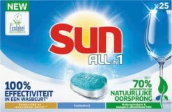 SUN® Sun All-in-1 Normaal Vaatwastabletten - 7 X 25 Tabletten - Voordeelverpakking 21 SUN® Sun All-in-1 Normaal Vaatwastabletten - 7 X 25 Tabletten - Voordeelverpakking -Winkel Voor Schoonmaakartikelen 1200x784 2