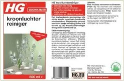 HG Kroonluchter Reiniger - 500ml - Snel Een Vlekkeloos Resultaat -Winkel Voor Schoonmaakartikelen 1200x794