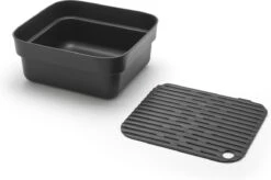 Brabantia SinkSide Afwasbak Vierkant - Met Afdruipschaal - Dark Grey -Winkel Voor Schoonmaakartikelen 1200x798 3