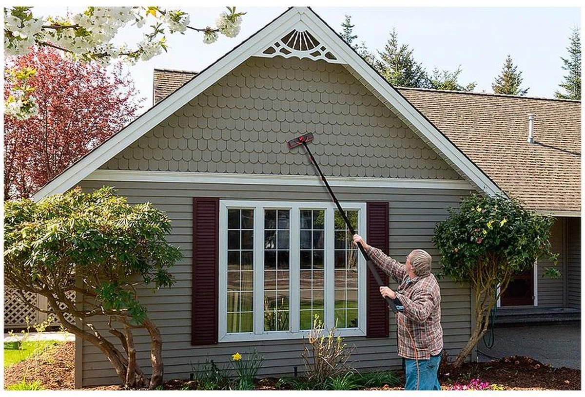 Telescoopsteel Met Borstel 6 Delige Set – Telescoop Met Borstel - Telescoopsteel Ramenwassen – Uitschuifbaar Tot 4,6 Meter - Met Zeepdispenser 2 Telescoopsteel Met Borstel 6 Delige Set – Telescoop Met Borstel - Telescoopsteel Ramenwassen – Uitschuifbaar Tot 4,6 Meter - Met Zeepdispenser - Afbeelding 2