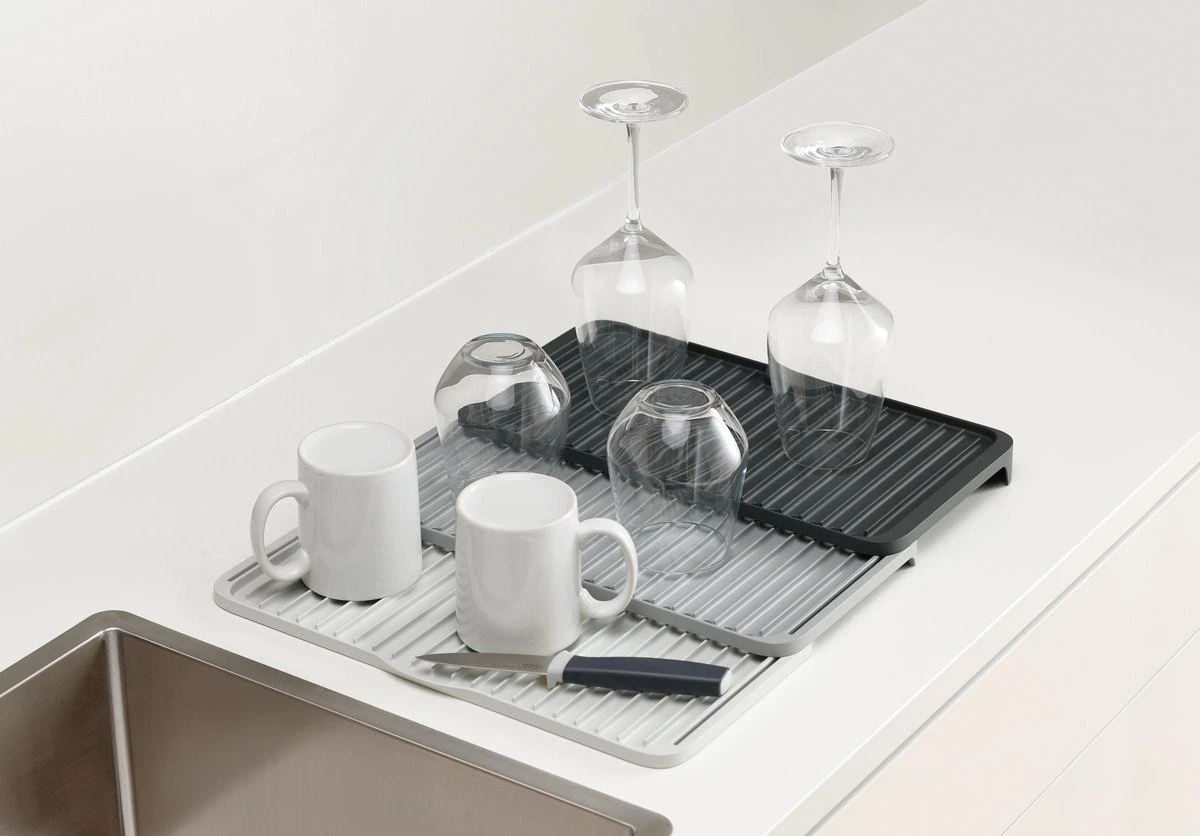 Joseph Joseph - Tier - Afdruipmat - Uitschuifbaar - Grijs 8 Joseph Joseph - Tier - Afdruipmat - Uitschuifbaar - Grijs - Afbeelding 8
