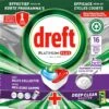 Dreft Platinum Plus All In One Machine Clean - Vaatwastabletten - 5 X 16 Tabletten
