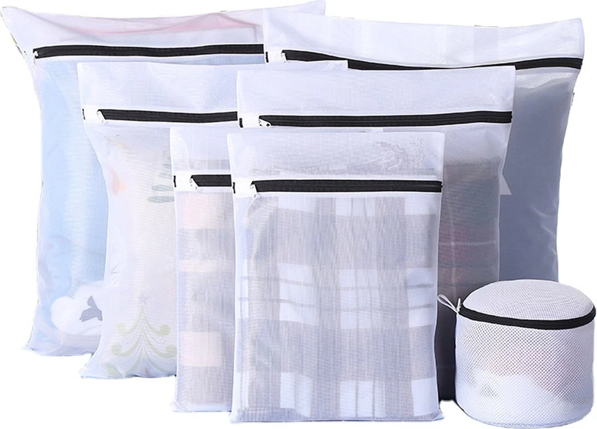 Merkloos Waszakken - Wasnetten - Bescherm Je Wasgoed En Wasmachine - Packing Cubes - Travel Organizer - 7 Stuks 1 Merkloos Waszakken - Wasnetten - Bescherm Je Wasgoed En Wasmachine - Packing Cubes - Travel Organizer - 7 Stuks