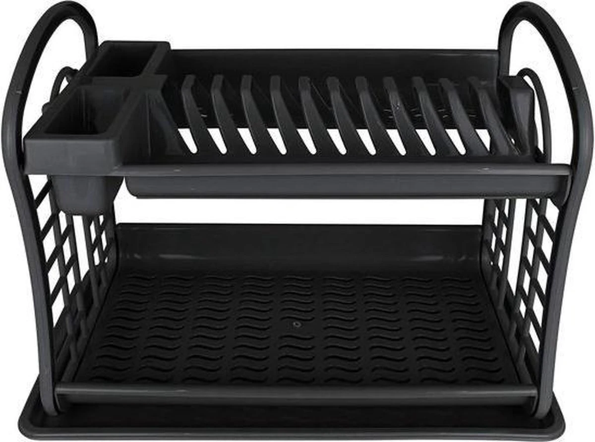 Hoffmans Afdruiprek - 2 Verdiepingen - 47x28x34 Cm 1 Hoffmans Afdruiprek - 2 Verdiepingen - 47x28x34 Cm