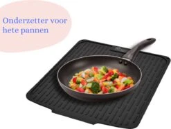 HOMYHON Afdruipmat -Afdruipmat Siliconen -Pannenonderzetter- Antislip -Hittebestendig - Aanrecht Mat -Siliconen Mat - 40 X 46 Cm - Zwart -Winkel Voor Schoonmaakartikelen 1200x907 1