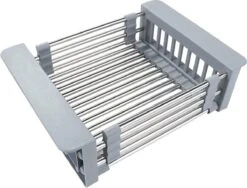 IBright Verstelbare Keukenrek - Gootsteen Mand - Afdruiprek – Vergiet – Verstelbaar In Lengte - Uitschuifbaar - RVS Grijs 19 IBright Verstelbare Keukenrek - Gootsteen Mand - Afdruiprek – Vergiet – Verstelbaar In Lengte - Uitschuifbaar - RVS Grijs -Winkel Voor Schoonmaakartikelen 1200x914