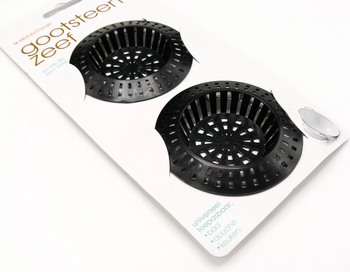 Doodadeals® Gootsteen Zeef - Afvoerzeef Douche - Plastic - Universeel Toepasbaar - Zwart - 2 Stuks 1 Doodadeals® Gootsteen Zeef - Afvoerzeef Douche - Plastic - Universeel Toepasbaar - Zwart - 2 Stuks