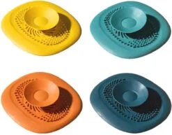 Luxe Doucheputje Afvoer Plug Zeef Stopper Stop - Universele Haarfilter Haarvanger Gootsteenstop Afvoerstop Onderdeel Afvoerputje Stopper Putje Rooster Voor Wastafel Gootsteen Spoelbak Bad Douchebak Keuken Wasbak Badkuip Aanrecht - Siliconen - Geel -Winkel Voor Schoonmaakartikelen 1200x938 3