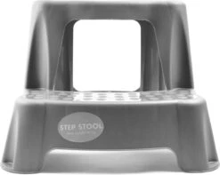 Grijs Kinderkrukje/opstapje Met 2 Treden 35 Cm - Keuken/badkamer Krukjes/opstapjes Voor Kinderen -Winkel Voor Schoonmaakartikelen 1200x955 2