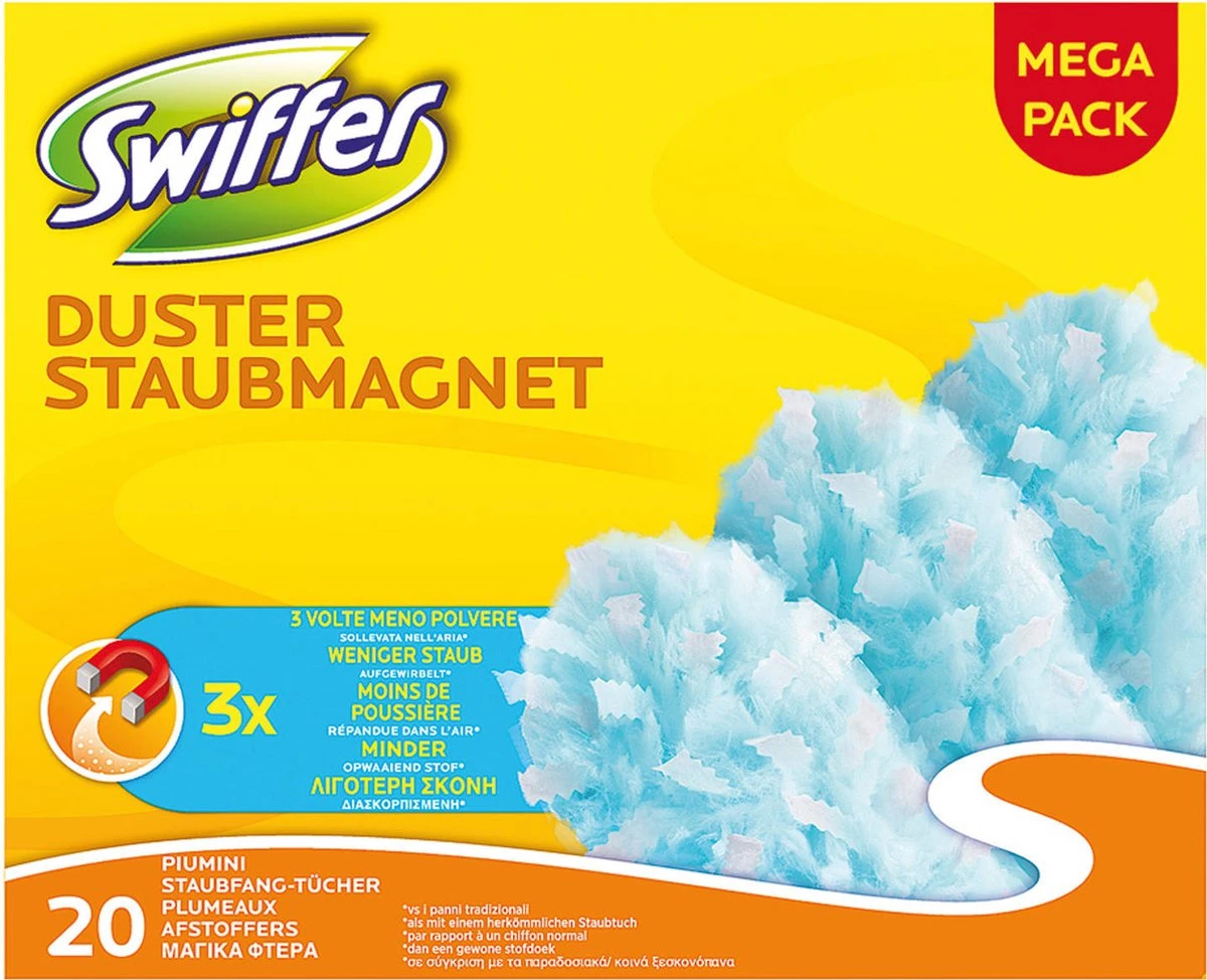 Swiffer Duster - 20 Navullingen - Stofdoekjes 1 Swiffer Duster - 20 Navullingen - Stofdoekjes