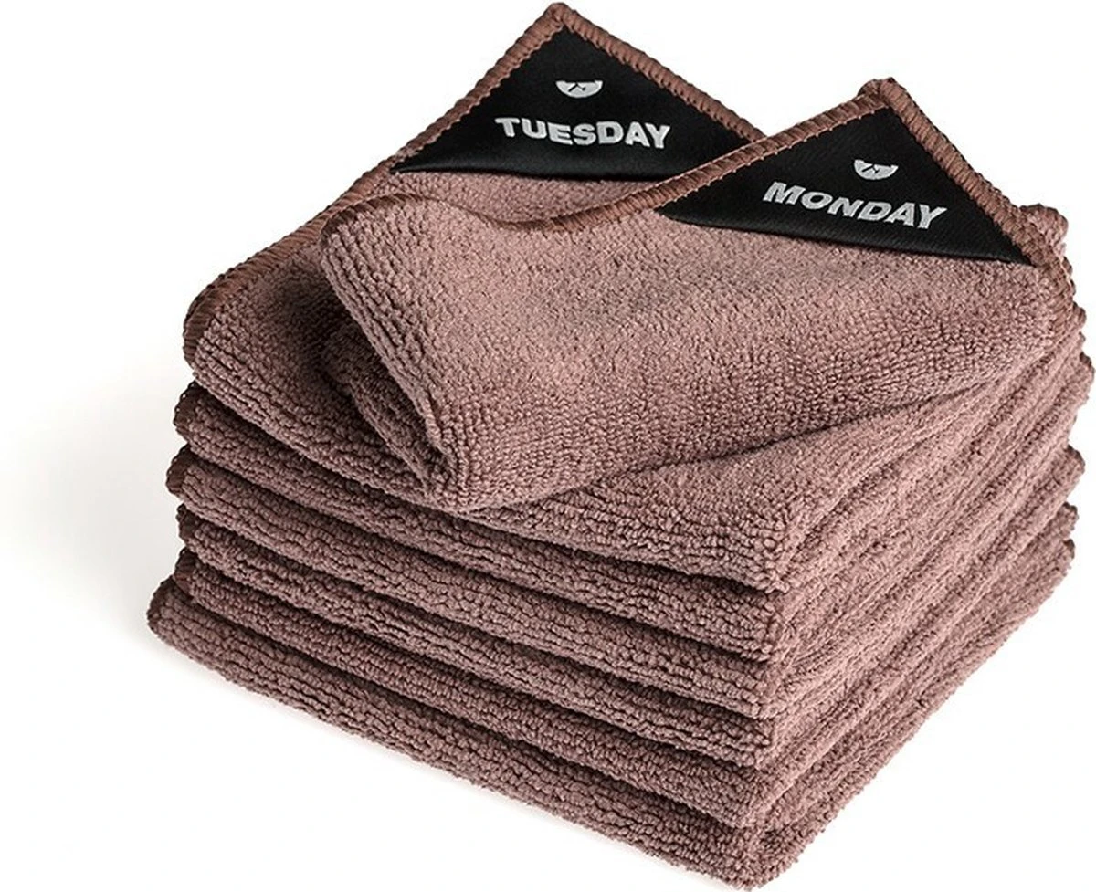 Klud Klud Vaatdoek Set - 7 Dagen - Mauve 1 Klud Klud Vaatdoek Set - 7 Dagen - Mauve