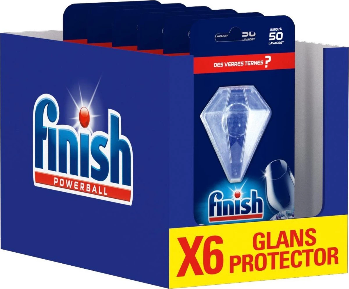 Finish Glans Protector Vaatwasmiddel - 300 Wasbeurten - 6 Stuks 1 Finish Glans Protector Vaatwasmiddel - 300 Wasbeurten - 6 Stuks