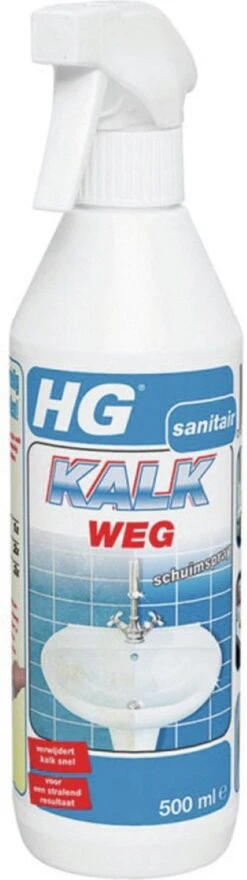 HG Kalkweg Schuimspray - 500ml - 100% Glans - Verwijdert En Voorkomt Kalk - Biologisch Afbreekbaar -Winkel Voor Schoonmaakartikelen 337x1200 1