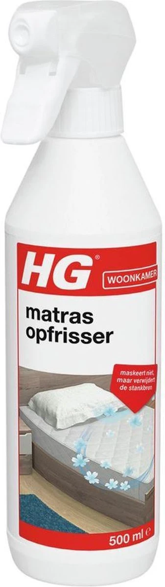 HG Matrasopfrisser - 500ml - Maskeert Niet, Maar Neemt De Bron Weg - Geeft Snel Een Fris Matras 5 HG Matrasopfrisser - 500ml - Maskeert Niet, Maar Neemt De Bron Weg - Geeft Snel Een Fris Matras - Afbeelding 5