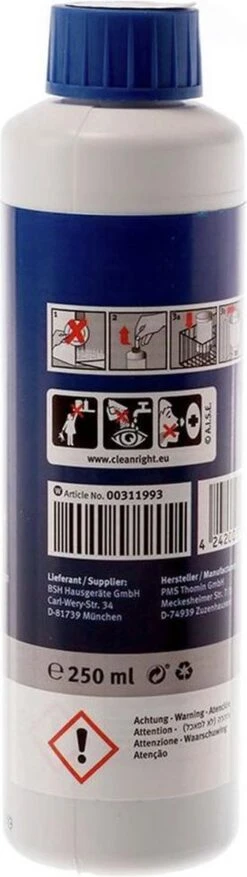 Bosch / Siemens Vaatwasser Reiniger - 250 Ml 6 Bosch / Siemens Vaatwasser Reiniger - 250 Ml -Winkel Voor Schoonmaakartikelen 338x1200 1