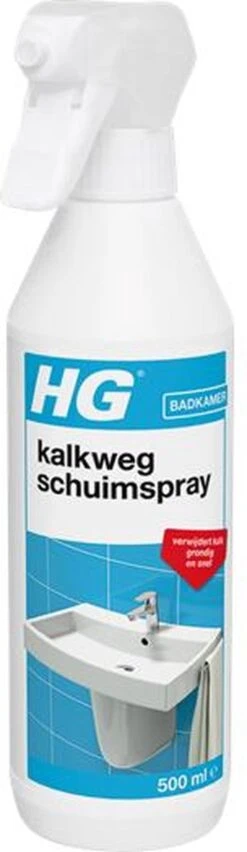 HG Kalkweg Schuimspray - 500ml - 100% Glans - Verwijdert En Voorkomt Kalk - Biologisch Afbreekbaar -Winkel Voor Schoonmaakartikelen 348x1200 1