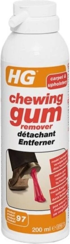 HG Chewing Gum Remover (HG Product 97) - 200ml - Bevriest Kauwgom 13 HG Chewing Gum Remover (HG Product 97) - 200ml - Bevriest Kauwgom -Winkel Voor Schoonmaakartikelen 348x1200