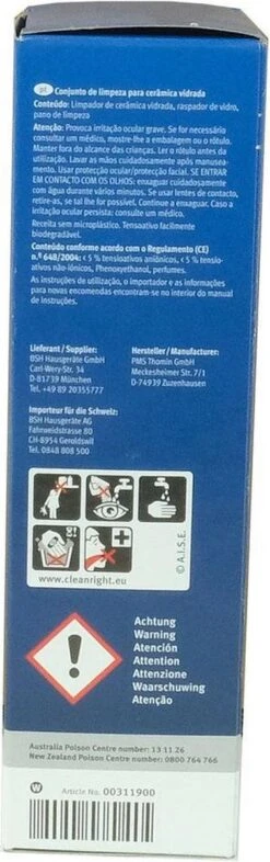 Bosch / Siemens Kookplaat Onderhoudsset - Onderhoudsset Voor Keramische Oppervlakken 13 Bosch / Siemens Kookplaat Onderhoudsset - Onderhoudsset Voor Keramische Oppervlakken -Winkel Voor Schoonmaakartikelen 377x1200 1