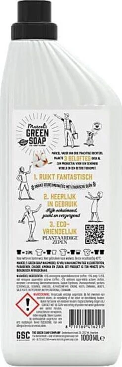 Marcel's Green Soap Wasmiddel Vanille & Katoen - 19 Wasbeurten - 1 Liter - Palmolievrij 15 Marcel's Green Soap Wasmiddel Vanille & Katoen - 19 Wasbeurten - 1 Liter - Palmolievrij -Winkel Voor Schoonmaakartikelen 400x1200