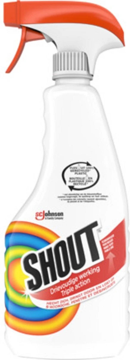 Mr Muscle Shout Vlekkenoplosser Triple Action - Spray - 2 X 500 Ml 3 Mr Muscle Shout Vlekkenoplosser Triple Action - Spray - 2 X 500 Ml - Afbeelding 3