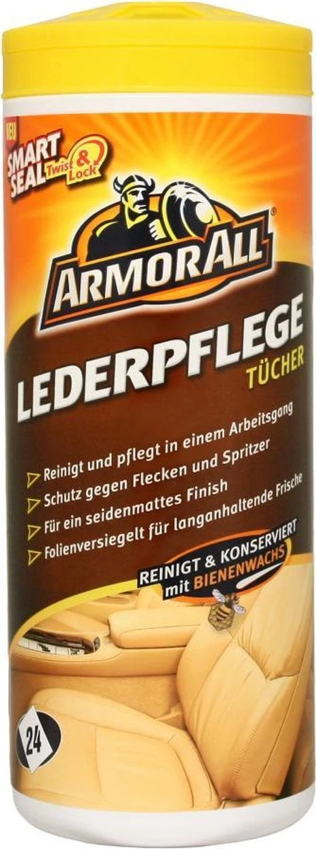 ARMOR ALL - Leder Reinigingsdoekjes - 24 Stuks 1 ARMOR ALL - Leder Reinigingsdoekjes - 24 Stuks