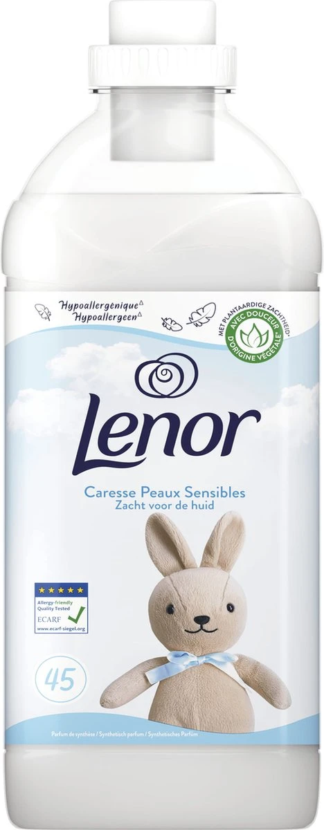 Lenor Caresse Sensitive - Wasverzachter - Voordeelverpakking 8 X 45 Wasbeurten 2 Lenor Caresse Sensitive - Wasverzachter - Voordeelverpakking 8 X 45 Wasbeurten - Afbeelding 2