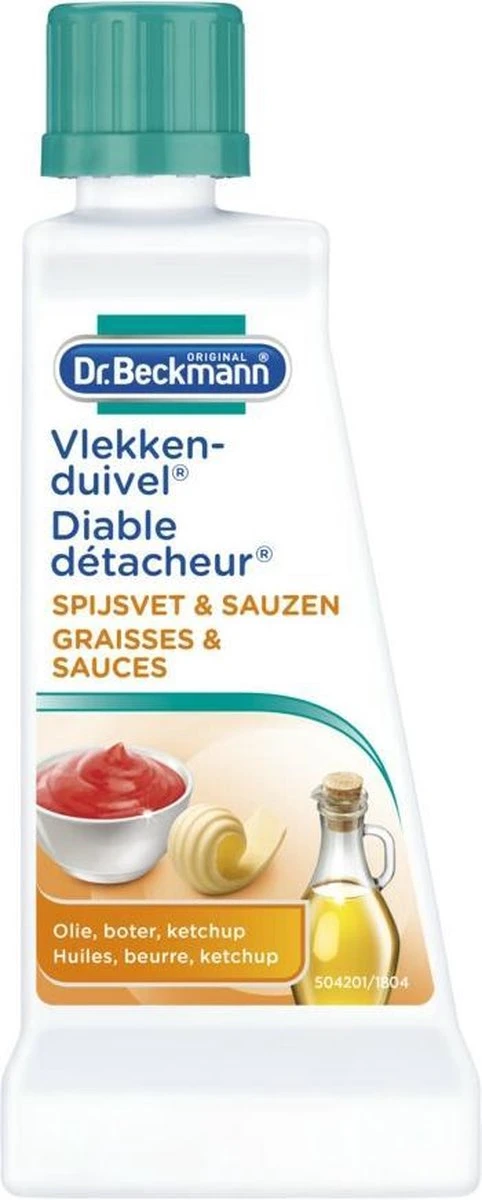 Dr. Beckmann Vlekkenduivel Spijsvet & Sauzen 50 Ml 1 Dr. Beckmann Vlekkenduivel Spijsvet & Sauzen 50 Ml