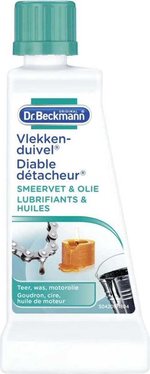 Dr. Beckmann Vlekkenduivel Smeervet & Olie 50 Ml 1 Dr. Beckmann Vlekkenduivel Smeervet & Olie 50 Ml