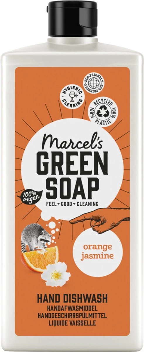 Marcel's Green Soap Afwasmiddel Sinaasappel & Jasmijn - 500 Ml 1 Marcel's Green Soap Afwasmiddel Sinaasappel & Jasmijn - 500 Ml