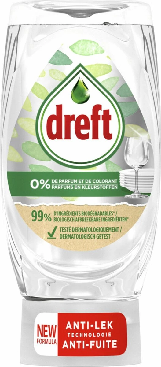 Dreft Afwasmiddel Pure & Clean - 8 X 370 Ml - Voordeelverpakking 5 Dreft Afwasmiddel Pure & Clean - 8 X 370 Ml - Voordeelverpakking - Afbeelding 5