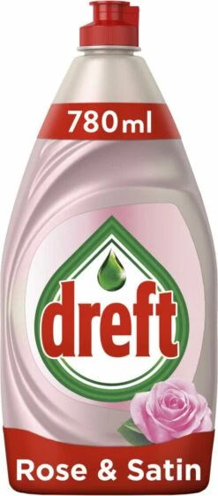 Dreft Clean & Care Rose & Satin Afwasmiddel - 8x780ml - Voordeelverpakking -Winkel Voor Schoonmaakartikelen 528x1200 2