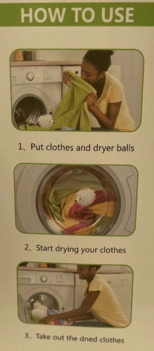 Merkloos 2-Pack Wasdrogerballen - Drogerballen - Wasdroger Droogballen – Wasbol – Was Bal - Wasballen – Wasdroger - Haarvanger Wasmachine - Wit 2 Merkloos 2-Pack Wasdrogerballen - Drogerballen - Wasdroger Droogballen – Wasbol – Was Bal - Wasballen – Wasdroger - Haarvanger Wasmachine - Wit - Afbeelding 2